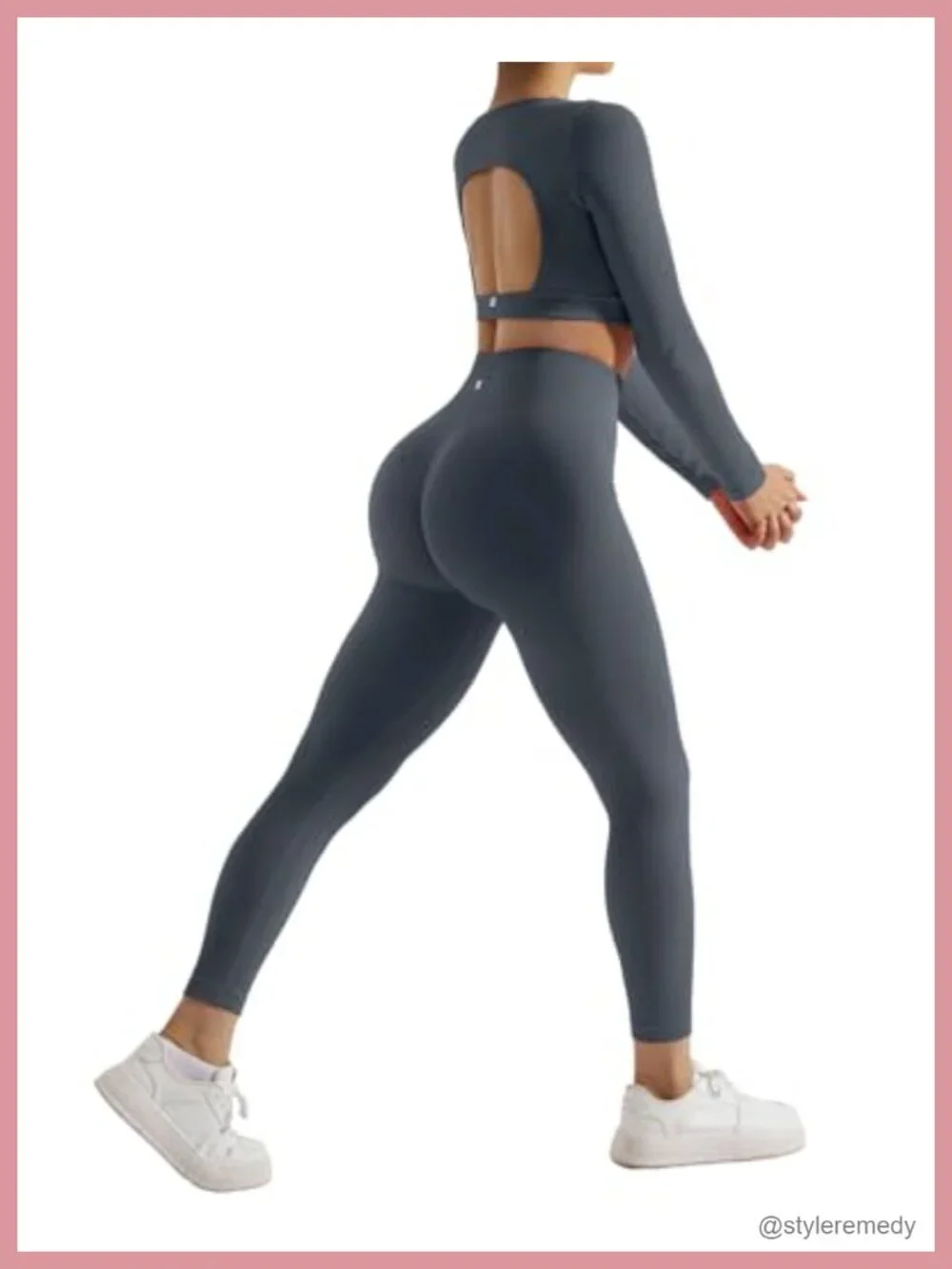 Seamless Workout Sets Push Up Sports Bra Leggings Yoga Gym